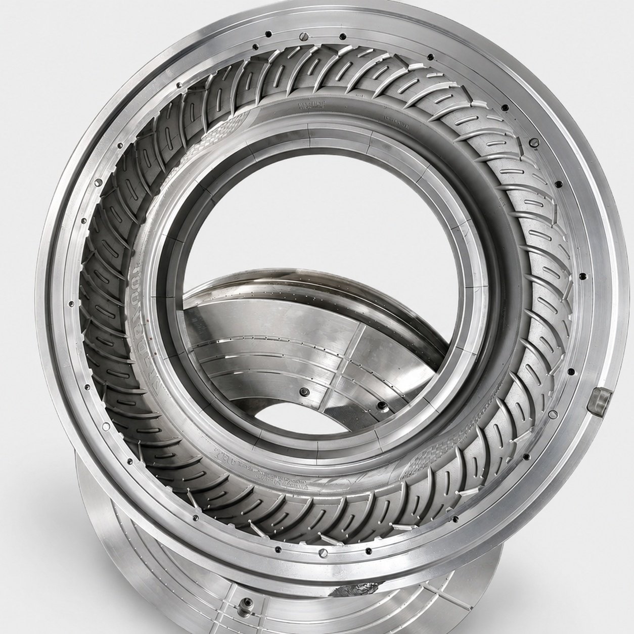 Motorcycle tire mold